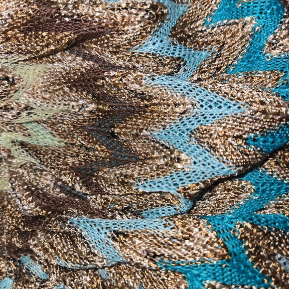 SKY vintageZigzag Patterned Coverup - Picture 2 of 8